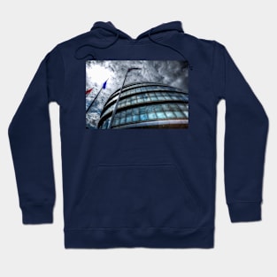 The Greater London Mayoral Building With Foreboding Clouds Hoodie